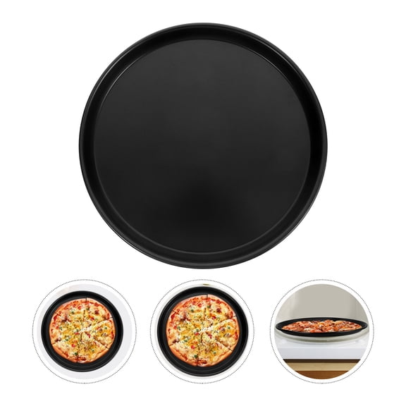 Homoyoyo Aluminum Black 12-Inch Microwave Pizza Crisper Tray 1 Set