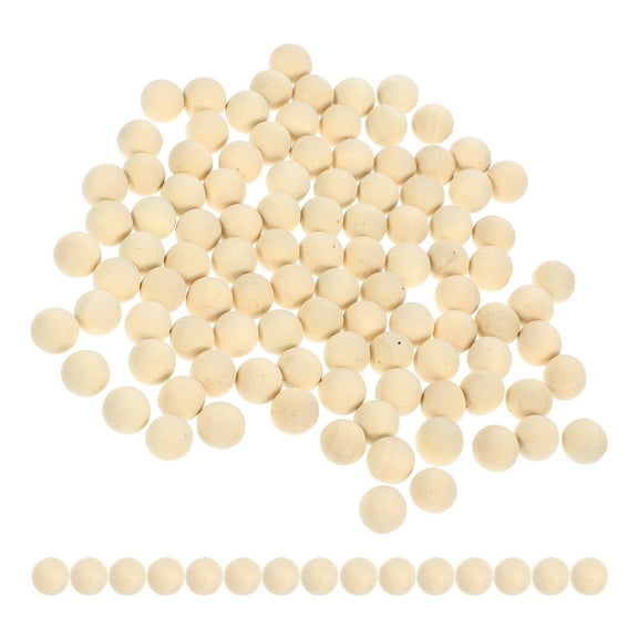 Homoyoyo Artists 100Pcs Round Wood Ball for Crafts Filling Material Crafting Projects