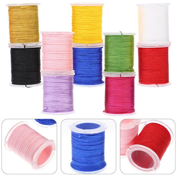 Homoyoyo 10Set Nylon Thread Set for Jewelry Making with Assorted Color Supplies