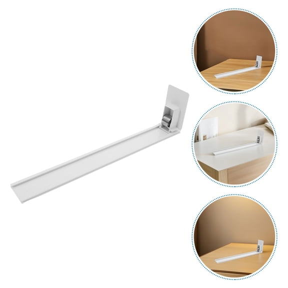 Homoyoyo White Spring-Loaded Beverage Shelf Pusher Organizer for Fridge, Pet Bottle Holder and Kitchen Storage Solution