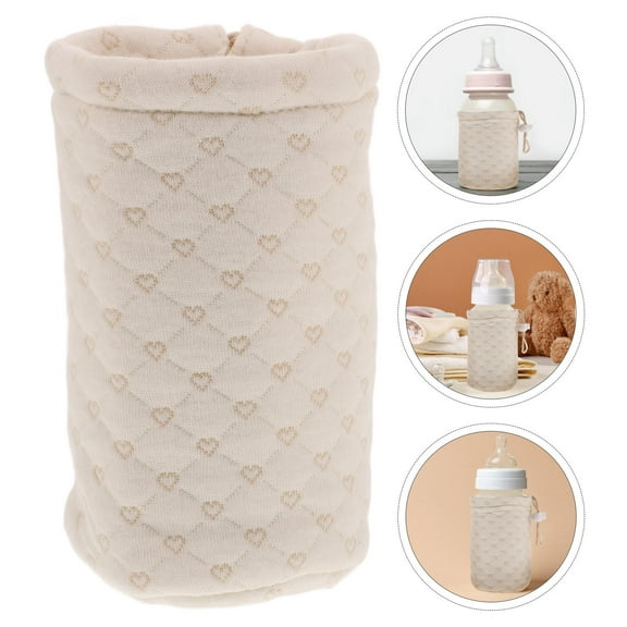 Homoyoyo Bottle Bottle Sleeve Beige Plastic Rod Insulation 1Pcs