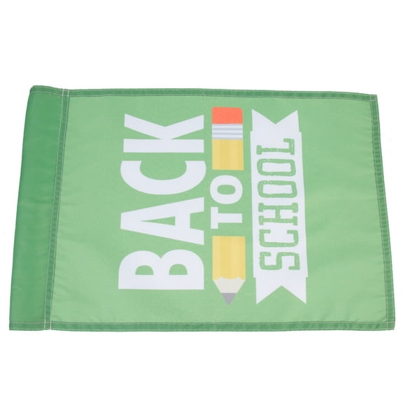 Homoyoyo 2-Pack Back to School Garden Flags Polyester Outdoor Yard Flags for Campus and Home Decoration