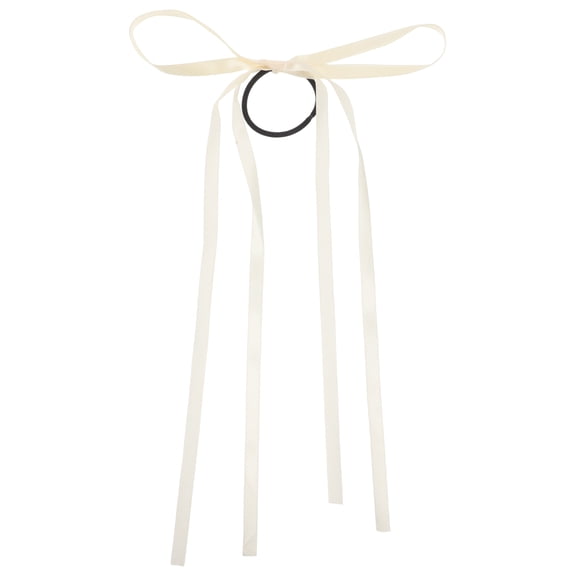 Homoyoyo Fabric Hair Ties with Bows for Women, Casual and Everyday Use, 1 Pack Elastic Hair Bands