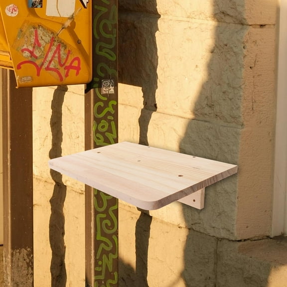 Homoyoyo Beige Wooden Base for Mailbox Birdhouse Squirrel Feeder Easy Install Home Use