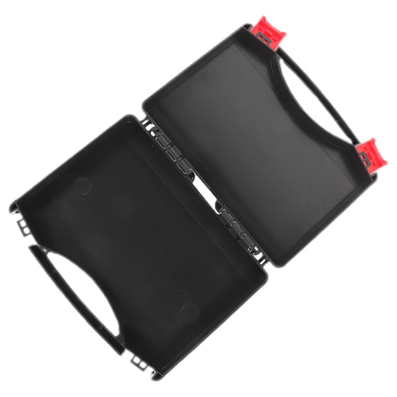 Homoyoyo Black Small Plastic Tool Box for Home Electrical Use with Durable Construction and Portable Design