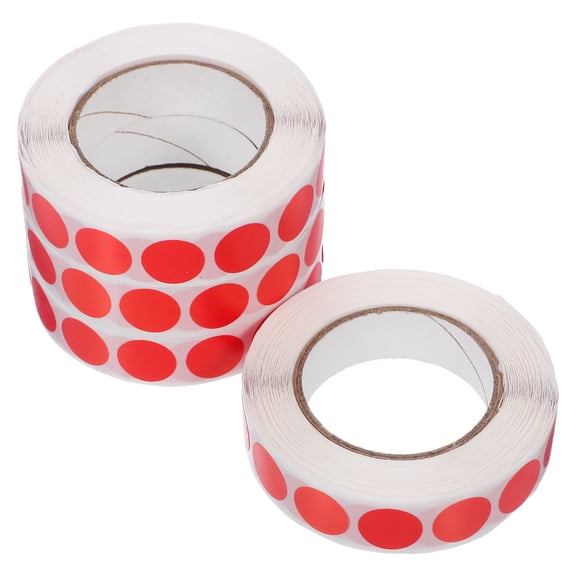 Homoyoyo 4000Pcs Red Round Dot Stickers for Office Labeling and Categorizing