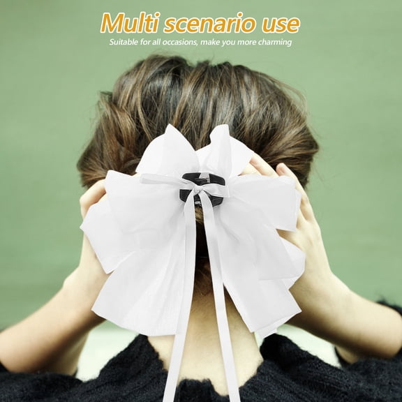 Homoyoyo Bow Claw Clip Large Hair Clips Elegant Hairstyle Creation Cloth Accessories For Women 1Set