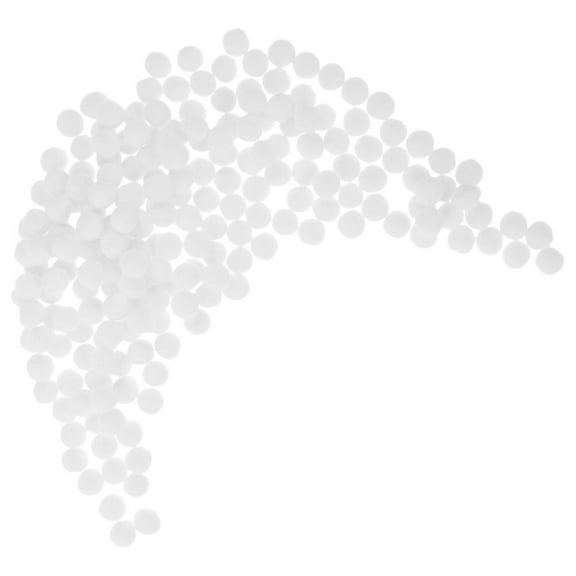 Homoyoyo Craft Pom Poms 200pcs White Small Polypropylene for Home Decor and Craft Projects