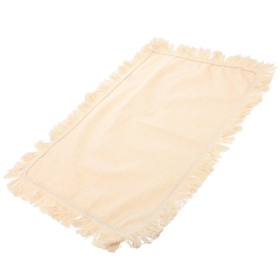 Homoyoyo Beige Cotton and Linen Placemat Heat Resistant Woven Table Mat for Dining Room Protection