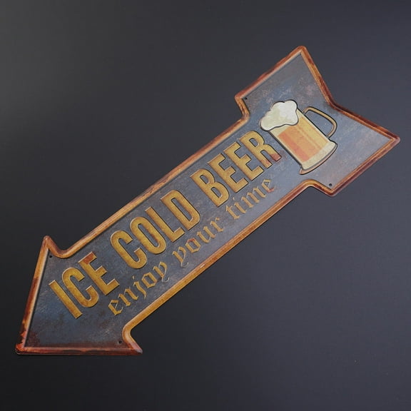 Homoyoyo Retro Style Direction Indicator Sign with Message Arrow for Bar and Hospital Decoration