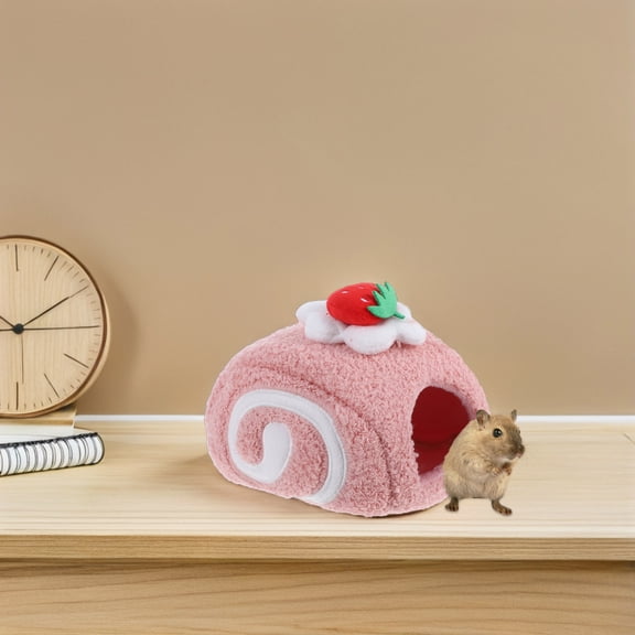 Homoyoyo Small Animal Cage Accessories Hamster Nest Cotton Bedding Sleeping Area Indoor Habitat Set for Hamsters and Small Pets