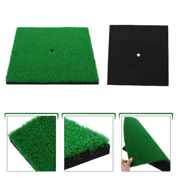Homoyoyo Indoor Golf Training Mat with Realistic Turf for Driving and Putting