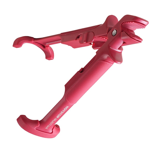 Homoyoyo Stainless Steel Kitchen Cooking Tongs with Red Silicone Handle, Food Clamp, Anti-Scald Grip