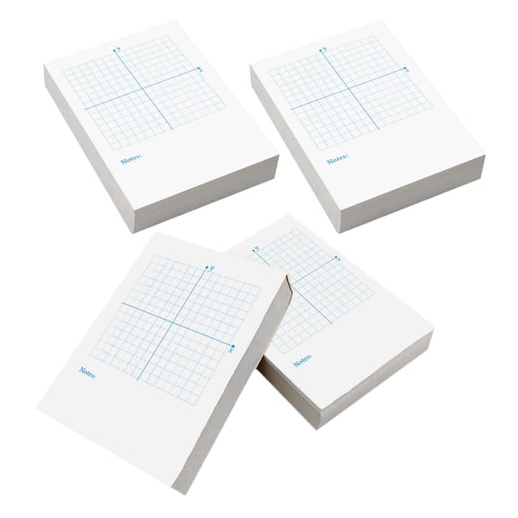 Homoyoyo Xy Coordinate Notepad White Multi-Use Grids for Writing and Calculations