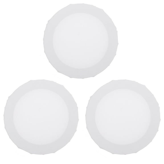 Homoyoyo Durable Round Art Panels for Drawing Use with Linen Canvas Suitable for All Media White 3pcs 3.5 inches