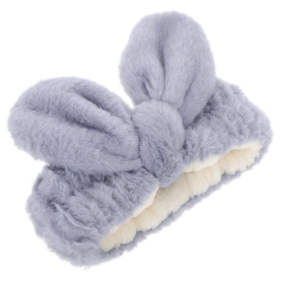 Homoyoyo Cute Design Makeup Headbands For Women Soft Blue Fabric Headband For Washing Face 1Pcs