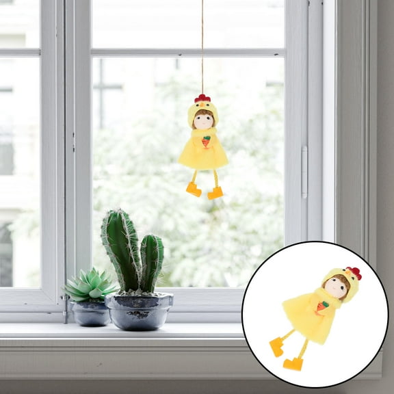 Homoyoyo Easter Chick Plush Ornament, Soft and Colorful Decorative Toy, Perfect for Home Decor and