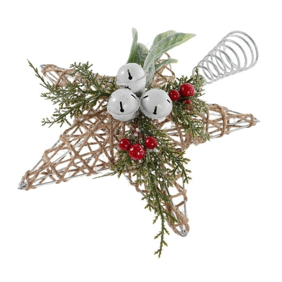 Homoyoyo Multi-Color Star Tree Topper with Stable Base, Plastic, Easy to Install Christmas Tree Decoration