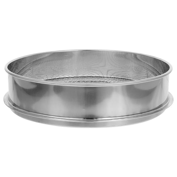 Homoyoyo Stainless Steel Garden Sifter Mesh Soil Sieve for Compost, Dirt, and Mulch Screening Tool