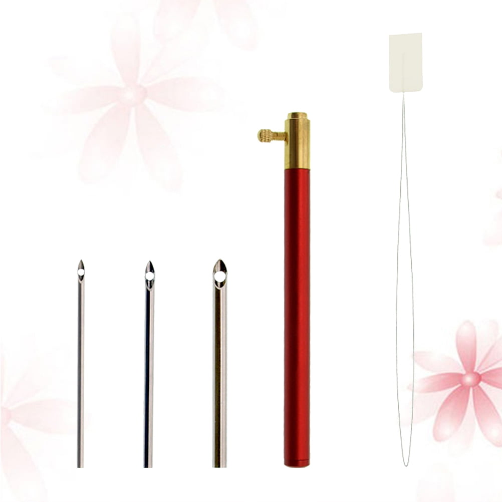 Homoyoyo Embroidery Tool Kit 1 Set Red Metal Punch Needle Adults in DIY ...