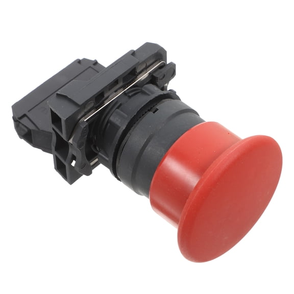 Homoyoyo Emergency Stop Push Button for Industry Use Plastic and Metal Mushroom Cap Red Assorted Colors Durable Long Life Easy Installation