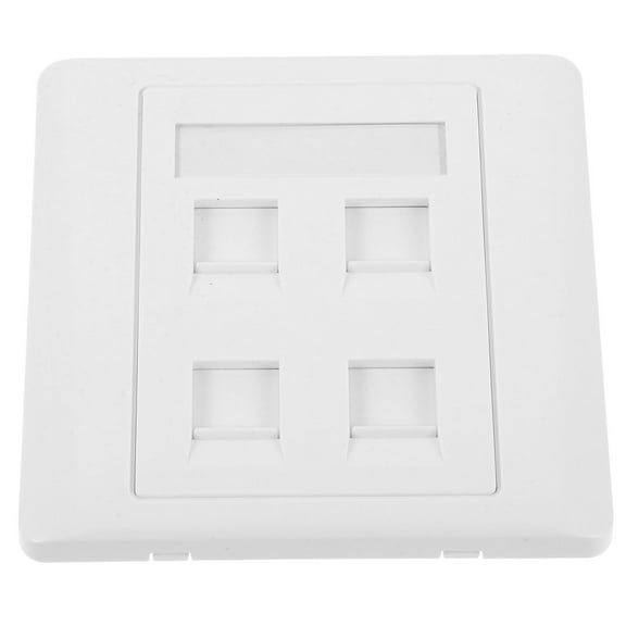 Homoyoyo White Ethernet Wall Outlet for Home Use, ABS Construction, Network Cable Jack, Easy Installation