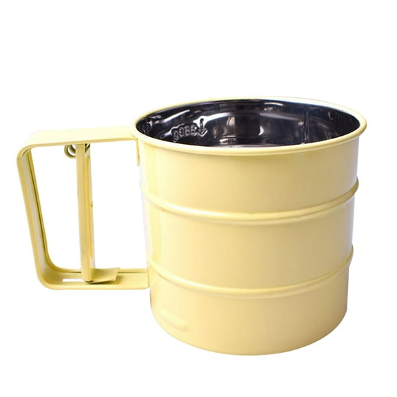 Homoyoyo Handheld Flour Sifter Kitchen Strainer Assorted Colors Baking Sifting Tool for Home and Daily Use 1 Set