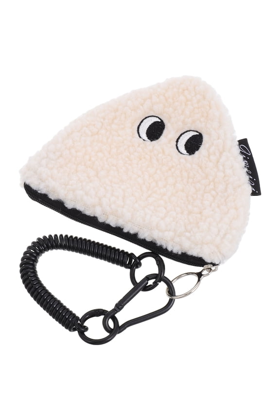 Fuzzy Keychain Cute Kawaii Style Small Bag for and Accessories 1 Pack