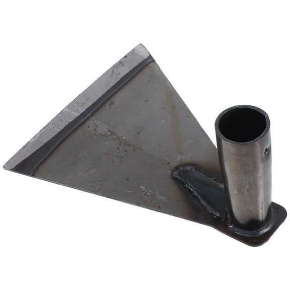 Homoyoyo Grass Hoe Agricultural Tool Silver Manganese Steel Triangular Blade Weeding in Garden 1Pack