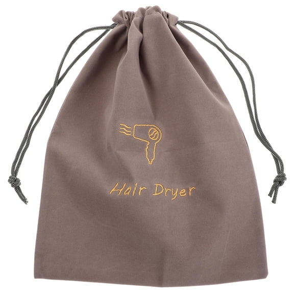 Homoyoyo Drawstring Hair Dryer Storage Bag, Soft Portable Organizer Pouch for Travel and Home Use