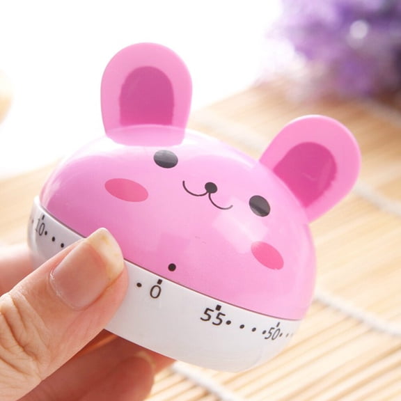 Homoyoyo Household Kitchen Timer in Pink with Cute Eagle Shape and Loud Alarm Reminder