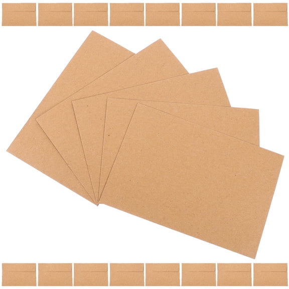 Homoyoyo Printed Self-Seal Envelopes Coffee Paper Multi-Function for Storage 50Pcs