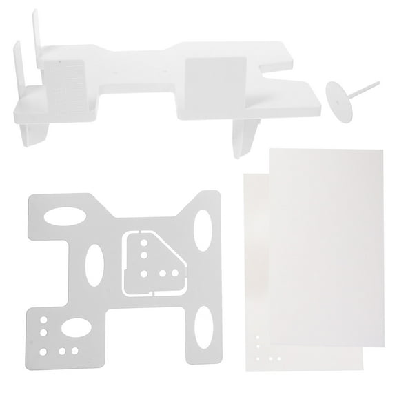 Homoyoyo White Plastic Invoice Binding Organizer for Office and Home Storage, Document Holder