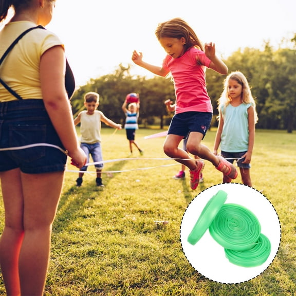 Homoyoyo 3Pcs Elastic Jump Rope Bands Green for Coordination and Balance Training