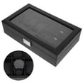 thumbnail image 1 of Homoyoyo Stylish Black PU Watch and Sunglasses Case, Practical Jewelry Organizer for Home Storage and Travel, 1 of 5