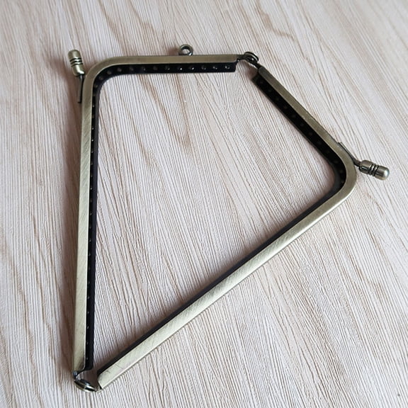 Homoyoyo Golden L Shape Purse Frame Clasp Lock for Bag Making Premium Durable Metal