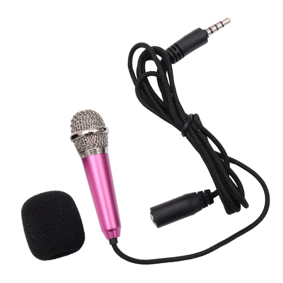 Homoyoyo Lightweight Microphone Mini Microphone Aluminium Alloy 1Pack for