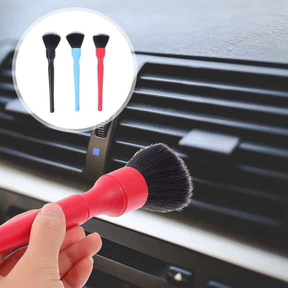 Homoyoyo Multi-Purpose Car Detailing Brush Kit, 3 Pieces for Dashboard, Vents and Trim