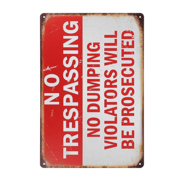 Homoyoyo Multi-Color Safety No Entrance Sign, Metal, Weather-Resistant, Easy Installation, Warning Sign for Indoor & Outdoor Use