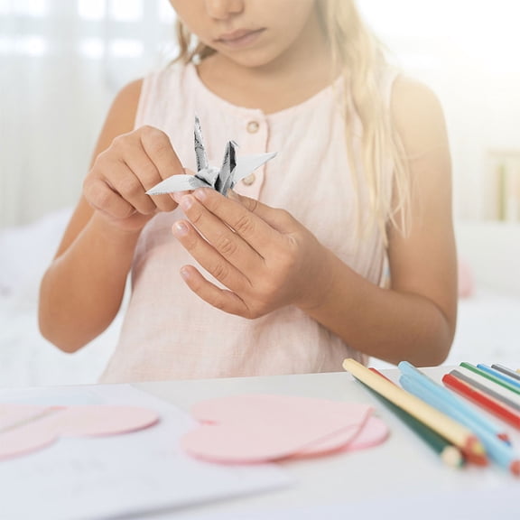 Homoyoyo DIY Handicraft Paper Origami Paper Silver 200Pcs 4X4In