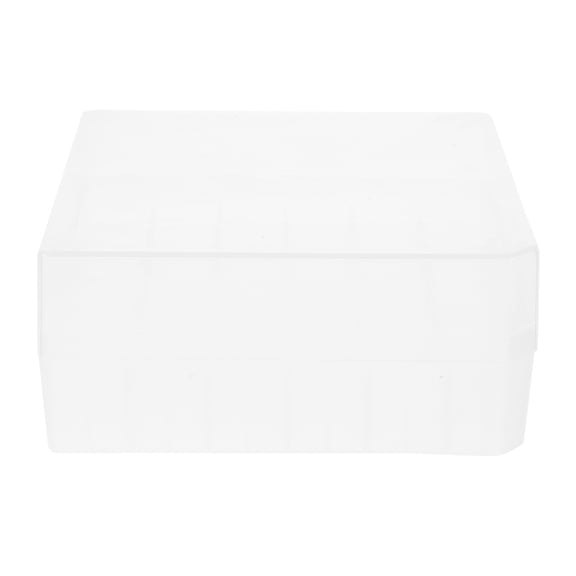 Homoyoyo Microcentrifuge Tube Storage Box, White PP Material Test Tube Container for Lab Sample Transportation, 1 Piece