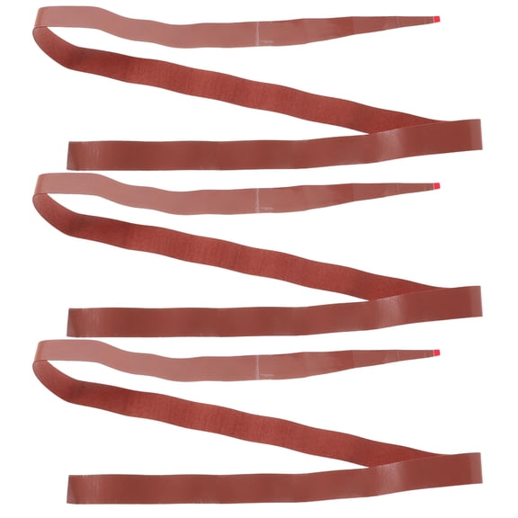 Homoyoyo PU Badminton Racket Grip Tape 3Pcs Anti- Sweat-Absorbent Brown Comfortable Handle Replacement