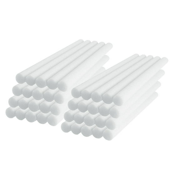 Homoyoyo Fragrance Diffuser Rods Perfume Diffuser Sticks White 50Pcs 3.15X0.28X0.28In Fiber