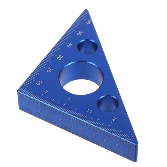 Homoyoyo Aluminum Woodworking Gauge with Dual Scale Right Angle Measuring Tool for Precise Carpentry and Projects