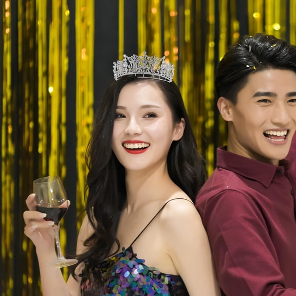 Homoyoyo Elegant Bridal with Sparkling Crystals for Wedding, Prom, and Special Occasion Accessories