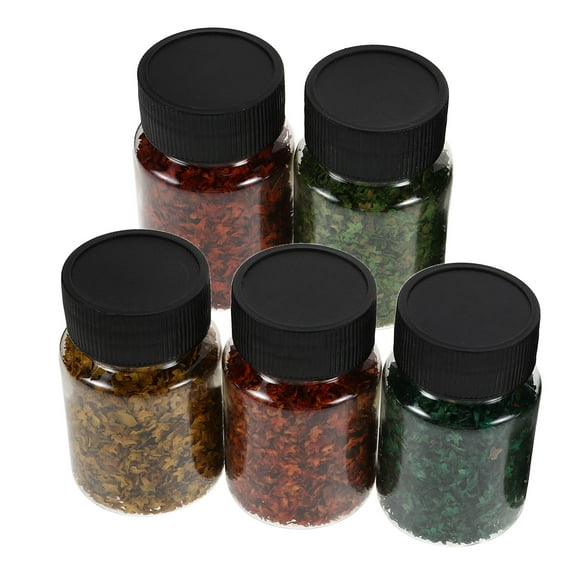 Homoyoyo Realistic Green Model Plants with Assorted Miniature Leaves for Model Railway Layouts, Crafts, Dioramas, and Home Decoration