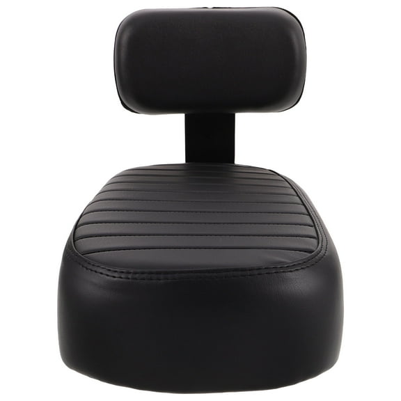 Homoyoyo Rear Bike Seat Cushion with Backrest, Comfortable Sponge Padding and Iron Frame for Accessories