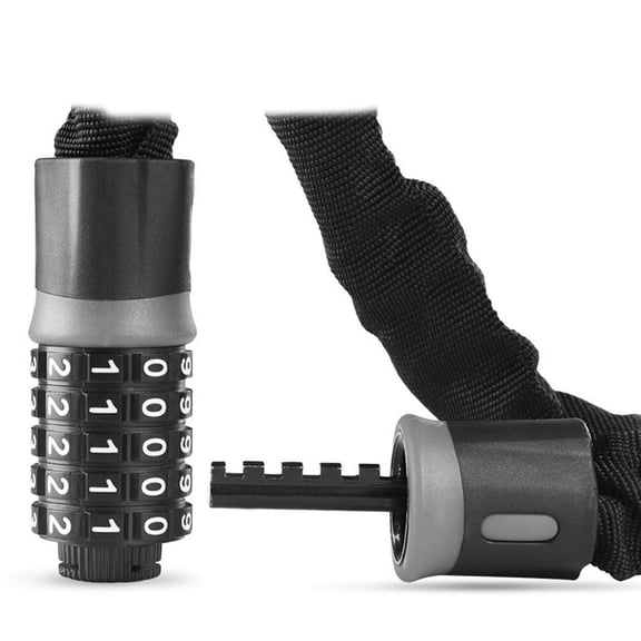 Homoyoyo Combination Lock Set, ABS Material, Black, Security Lock for Bikes and Outdoor Use