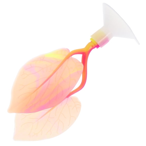 Homoyoyo Yellow Double Layer Silicone Betta Fish Resting Leaf Bed Aquarium Breeding Tank Decoration