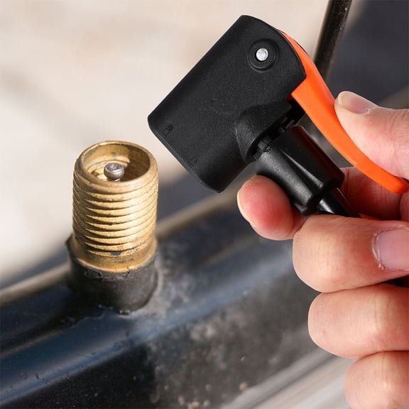 Homoyoyo Black Aluminum Foot Pump Cycling Tire Inflator Portable Bike Air Pump